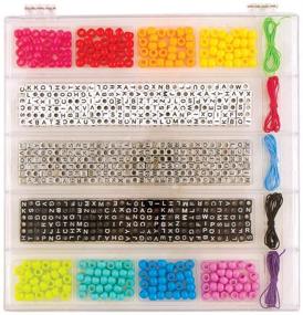 img 3 attached to 🎨 Fashion Angels DIY Alphabet Bead Case (12355) - 800+ Colorful Charms and Beads for Jewelry Making and Arts & Crafts. Ideal Gift or Reward. Screen-Free Inspiration Guide and Instructions Included.