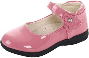 img 4 attached to 👟 CLOUCKY Girls Toddler Little Kids School Uniform Mary Jane Flat Sneakers: Stylish & Comfortable Dress Shoes