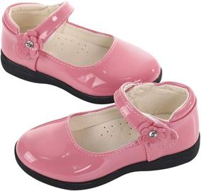 img 1 attached to 👟 CLOUCKY Girls Toddler Little Kids School Uniform Mary Jane Flat Sneakers: Stylish & Comfortable Dress Shoes