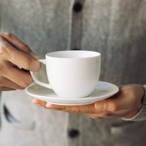 img 1 attached to ☕ Porcelain Teacups with Cappuccino Tea Saucers