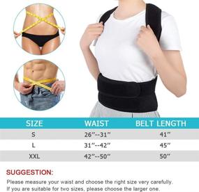 img 2 attached to 🏋️ Back Brace Posture Corrector: Adjustable Lumbar Support Belt for Men and Women – Improve Posture, Prevent Slouching, Relieve Pain (Size L 31"-42")