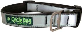 img 3 attached to Cycle Dog Bottle Opener Recycled Dog Collar: Silver 🐶 Max Reflective, Large - Sustainable and Stylish Choice for Pet Owners