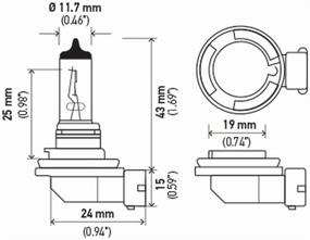 img 2 attached to Лампа высокой производительности Hella H11, 12V, 💡 55W, 2 шт. - комплект из двух двойных упаковок 2.0TB Twin Blister Kit.