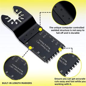 img 1 attached to 🔪 32-Pack Remiawy Oscillating Saw Blades – Quick Release Multitool Blades for Wood, Plastics, Metal – Compatible with Dewalt, Rockwell, Milwaukee, Porter Cable, Bosch, Craftsman, Dremel, Fein