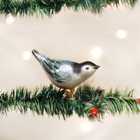 img 2 attached to 🎄 Vintage Nuthatch Glass Blown Ornaments for a Classic Christmas Tree – Old World Christmas Collection