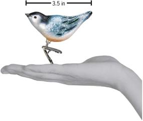 img 1 attached to 🎄 Vintage Nuthatch Glass Blown Ornaments for a Classic Christmas Tree – Old World Christmas Collection