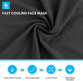 img 2 attached to 🧣 Versatile AstroAI Neck Gaiter: Adjustable Bandana Face Mask for Motorcycle, Breathable Scarf Cover