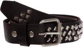 img 3 attached to Black Studded Leather Bullet Hardware