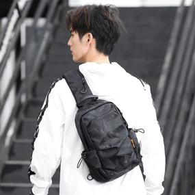 img 3 attached to 🎒 Ultra-light Waterproof Crossbody Backpack with Port Nylon Material