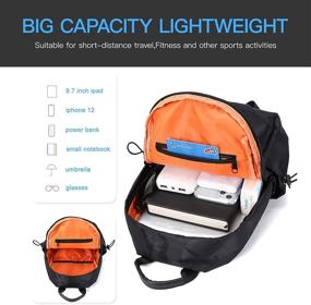 img 1 attached to 🎒 Ultra-light Waterproof Crossbody Backpack with Port Nylon Material