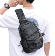 🎒 ultra-light waterproof crossbody backpack with port nylon material логотип