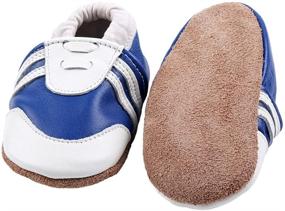 img 1 attached to 👞 IEvolve Leather Walker Moccasin Toddler Boys' Shoes as Comfortable Slippers