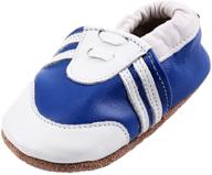 👞 ievolve leather walker moccasin toddler boys' shoes as comfortable slippers logo