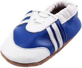 img 4 attached to 👞 IEvolve Leather Walker Moccasin Toddler Boys' Shoes as Comfortable Slippers