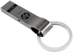 img 3 attached to High-Performance 64GB USB 3.0 Metal Key Ring Flash Drive by HP