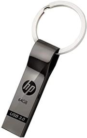 img 2 attached to High-Performance 64GB USB 3.0 Metal Key Ring Flash Drive by HP