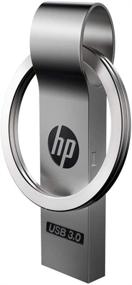 img 4 attached to High-Performance 64GB USB 3.0 Metal Key Ring Flash Drive by HP
