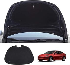 img 4 attached to 🚗 Tesla Model 3 Front Trunk Engine Hood Soundproof Mat - Mixsuper Custom Fit for Noise Reduction & Protection