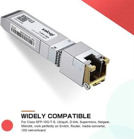 img 3 attached to 🔌 High-Speed 10G SFP+ RJ45 Copper Transceiver | Compatible with Cisco, Ubiquiti, Mikrotik, Fortinet and More | CAT6a/ CAT7, 30m