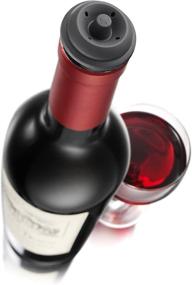 img 2 attached to 🍷 Vacu Vin Black Wine Saver Pump with Stoppers - Preserves Wine Freshness for Extended Periods (Black 1 Stopper)