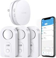 🏠 govee wifi water sensor 3 pack: 100db alarm, app alerts, leak & drip alert, email notifications - for home, basement (not support 5g wifi) logo