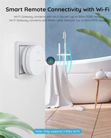 img 2 attached to 🏠 Govee WiFi Water Sensor 3 Pack: 100dB Alarm, App Alerts, Leak & Drip Alert, Email Notifications - For Home, Basement (Not Support 5G WiFi)