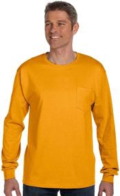 img 3 attached to Hanes ComfortSoft Long Sleeve T Shirt DEEP FOREST 2XL Men's Clothing