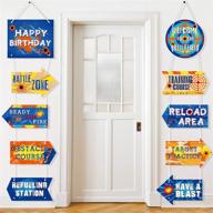 party signs cutouts decorations birthday logo