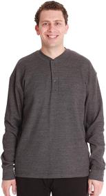 img 3 attached to Followme Thermal Henley 55907 CHR L Charcoal Men's Clothing