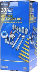 img 1 attached to 🔧 WYNNsky Air Compressor Kit: 1/4 Inch NPT Air Tool Kit with 1/4 Inch x 25Ft Coil Nylon Hose/Tire Gauge - 20 Pieces for Efficient Air Compression Solutions