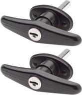 🔒 bauer products t-311 black sets blind mount locking t-handle: enhanced security for your doors (pack of 2) logo