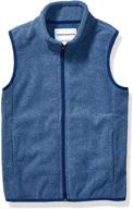 🧥 optimized search: amazon essentials boys' polar fleece vest logo