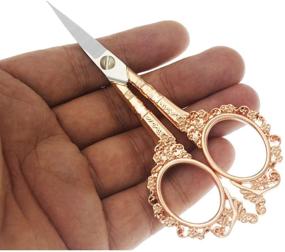 img 1 attached to Yutoner Embroidery Scissors Stainless Needlework