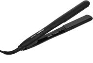 🔌 black 1 inch amazon basics ptc tourmaline ceramic lcd display hairstyling iron with auto shut off function logo