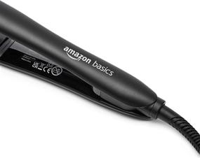 img 2 attached to 🔌 Black 1 Inch Amazon Basics PTC Tourmaline Ceramic LCD Display Hairstyling Iron with Auto Shut Off Function