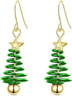 stunning brilove holiday christmas earrings: beautiful star enamel drop dangle earrings ideal for women and girls logo