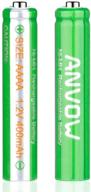 anvow rechargeable aaaa batteries for surface pen – powerful 1.2v 400mah ni-mh batteries with storage box, 2 count logo
