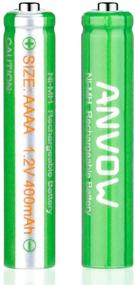 img 4 attached to ANVOW Rechargeable AAAA Batteries for Surface Pen – Powerful 1.2V 400mAh Ni-MH Batteries with Storage Box, 2 Count