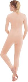 img 3 attached to 👕 Ultimate Comfort and Style: SUPRNOWA Unisex Crew Neck Footed/Footless Long Sleeve Spandex Full Body Unitard