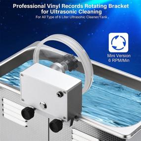 img 3 attached to 🎵 WEWU ROUNDS 12" LP 7" EP Vinyl Records Bracket for Ultrasonic Cleaner - Simple Version (No Cleaner)