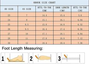 img 3 attached to Лёгкие дышащие сандалии-кроссовки ODOUK для девочек: исключительный комфорт и атлетическая производительность