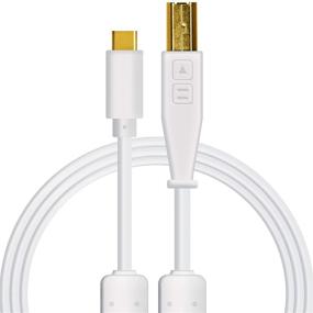 img 4 attached to Enhance Audio Quality with Chroma Cables: USB-C to USB-B Cable with 56K Resistor (White)