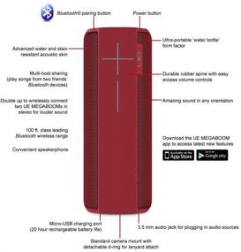 img 1 attached to 🔥 Обновленный Bluetooth-динамик UE MEGABOOM в лавово-красном цвете - Улучшенный SEO