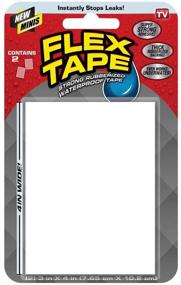 img 4 attached to 🔒 Super Strong Waterproof Mini Tape, White - Flex Tape