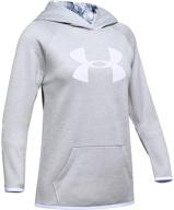 детская одежда и спортивная одежда для девочек under armour fleece daiquiri heather логотип