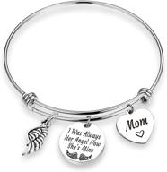 👼 eigso memorial bracelet: a heartfelt remembrance gift & sympathy jewelry for daddy's loss - always his angel, now he is mine logo