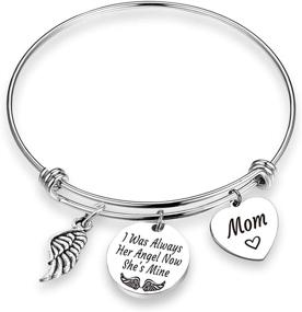 img 4 attached to 👼 Eigso Memorial Bracelet: A Heartfelt Remembrance Gift & Sympathy Jewelry for Daddy's Loss - Always His Angel, Now He is Mine