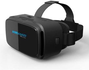 img 4 attached to 🔍 Koramzi VR 3D очки виртуальной реальности/VR очки для смартфонов от 4 до 6 дюймов - iPhone 6s 6 Plus Samsung Galaxy Series (Черный)