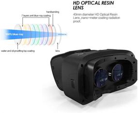 img 2 attached to 🔍 Koramzi VR 3D очки виртуальной реальности/VR очки для смартфонов от 4 до 6 дюймов - iPhone 6s 6 Plus Samsung Galaxy Series (Черный)