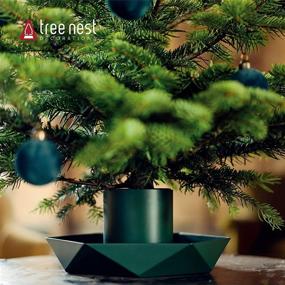 img 3 attached to 🎄 Green Diamond Christmas Tree Stand Base - Tree Nest Christmas Tree Holder for 3ft 4ft 5ft Tabletop Unique Christmas Small Tree - Mini Christmas Tree Stand for Xmas Tree Decoration
